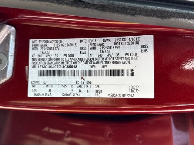 2016 Ford Escape Titanium