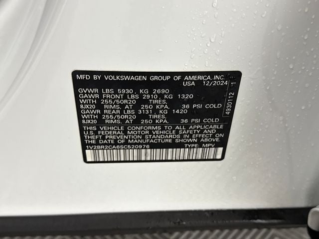 2025 Volkswagen Atlas 2.0T SEL