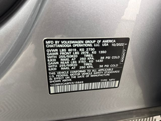 2023 Volkswagen Atlas 3.6L V6 SEL