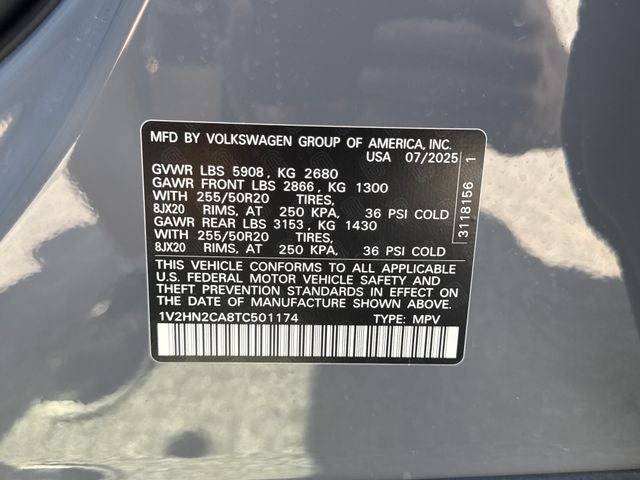 2026 Volkswagen Atlas 2.0T SE w/Technology