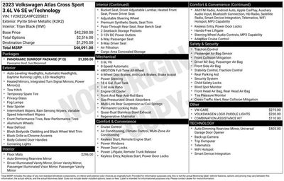 2023 Volkswagen Atlas Cross Sport 3.6L V6 SE w/Technology