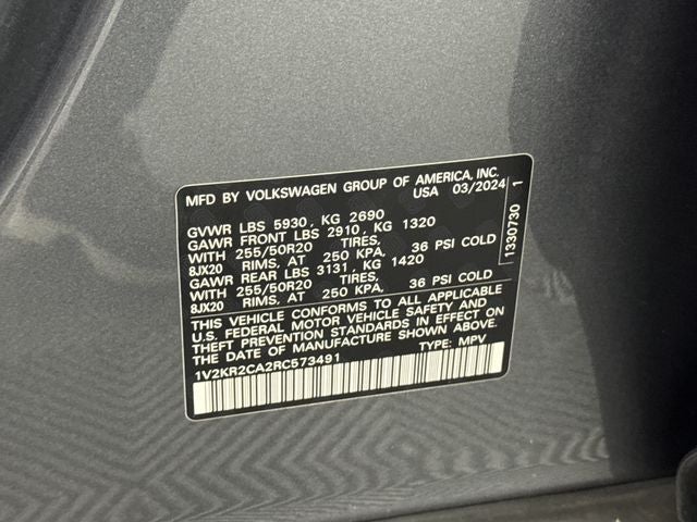 2024 Volkswagen Atlas 2.0T SE w/Technology