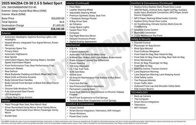 2025 Mazda Mazda CX-30 2.5 S Select Sport