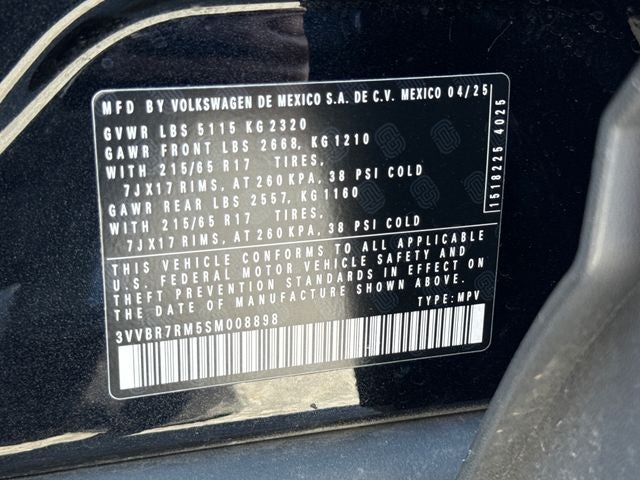 2025 Volkswagen Tiguan S