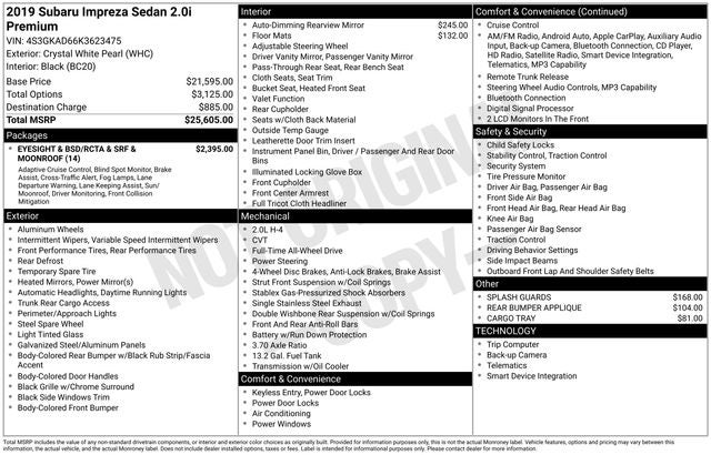 2019 Subaru Impreza Premium