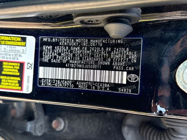 2018 Toyota Camry Hybrid Hybrid LE