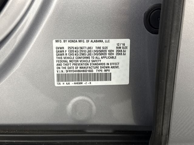 2017 Acura MDX w/Advance Pkg