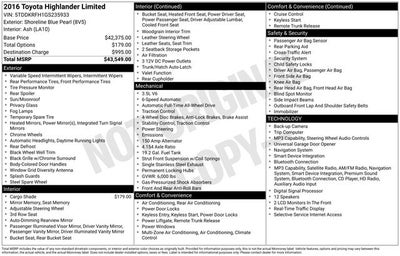 2016 Toyota Highlander Limited