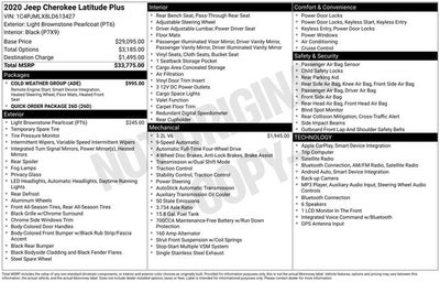 2020 Jeep Cherokee Latitude Plus