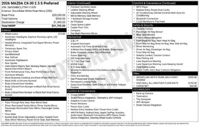 2026 Mazda Mazda CX-30 2.5 S Preferred
