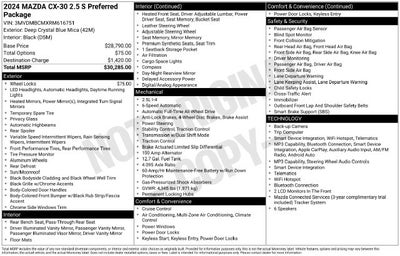 2024 Mazda Mazda CX-30 2.5 S Preferred Package