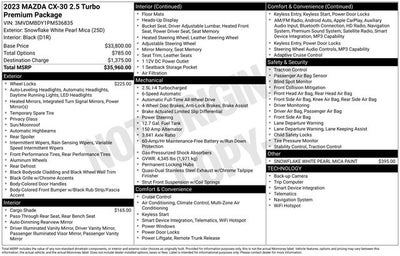 2023 Mazda Mazda CX-30 2.5 Turbo Premium Package
