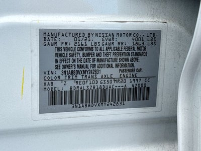 2021 Nissan Sentra SR