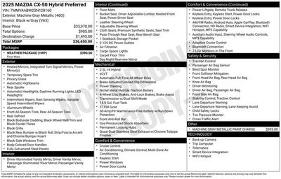 2025 Mazda Mazda CX-50 Hybrid Preferred