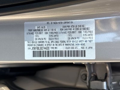 2025 Mazda Mazda CX-5 2.5 S Select Package