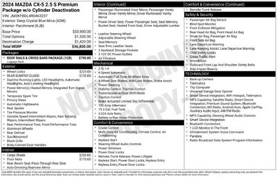 2024 Mazda Mazda CX-5 2.5 S Premium Package