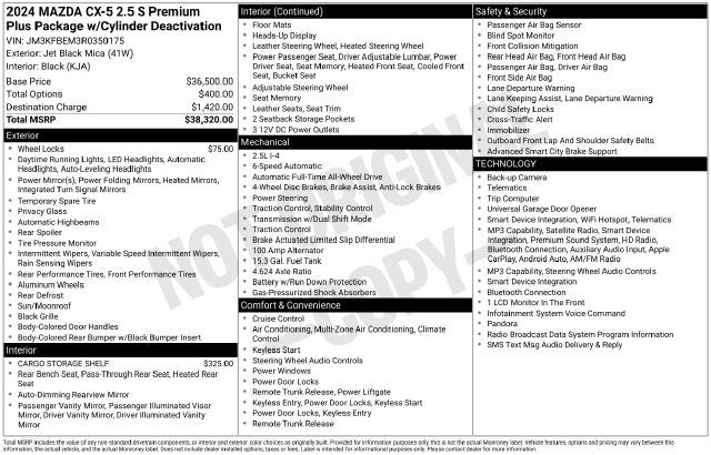 2024 Mazda Mazda CX-5 2.5 S Premium Plus Package