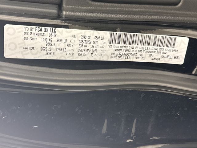 2017 Jeep Grand Cherokee Altitude