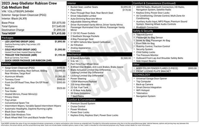 2023 Jeep Gladiator Rubicon