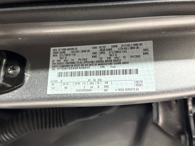 2022 Ford F-150 Tremor
