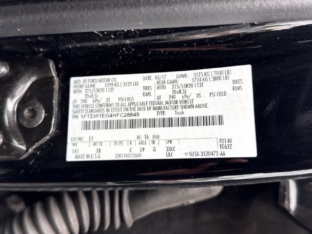 2017 Ford F-150 XLT