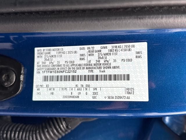 2022 Ford F-150 Lariat