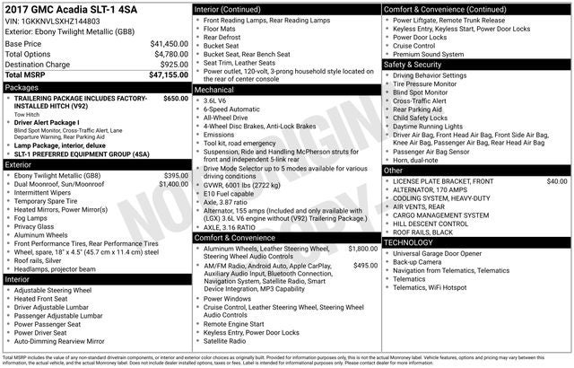 2017 GMC Acadia SLT-1