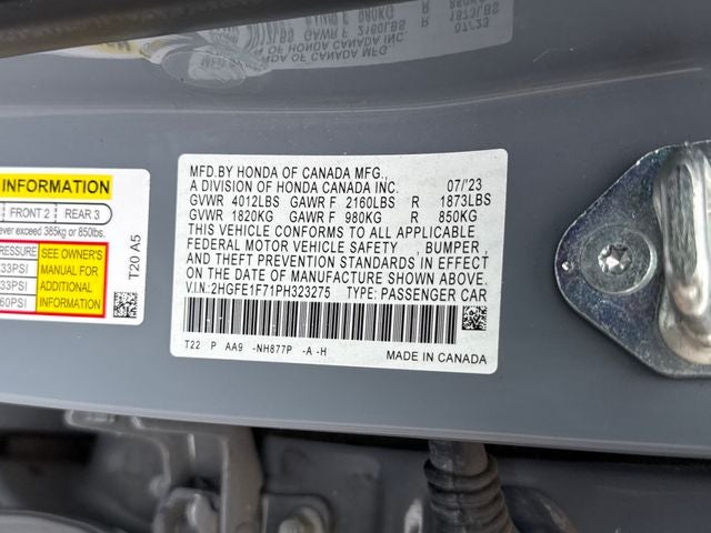 2023 Honda Civic EX