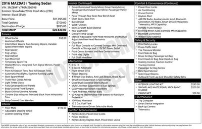 2016 Mazda Mazda3 i Touring