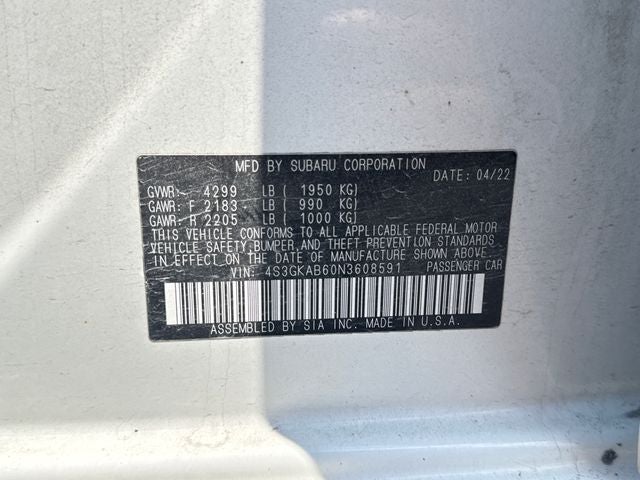 2022 Subaru Impreza Base