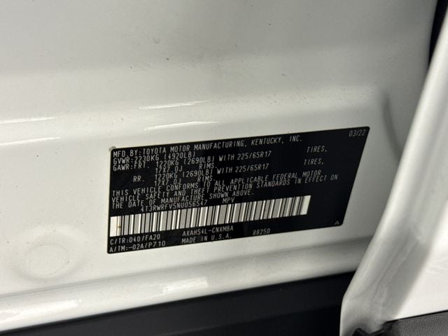 2022 Toyota RAV4 Hybrid XLE