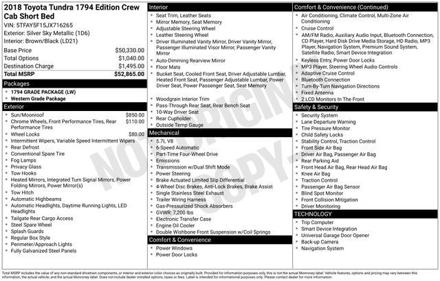 2018 Toyota Tundra 1794