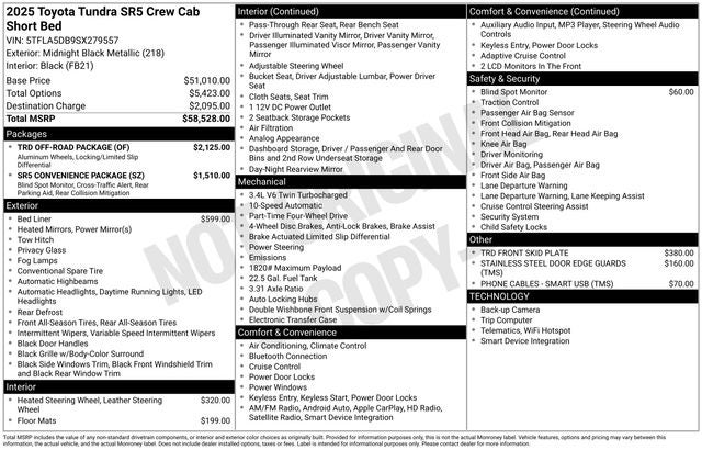 2025 Toyota Tundra SR5