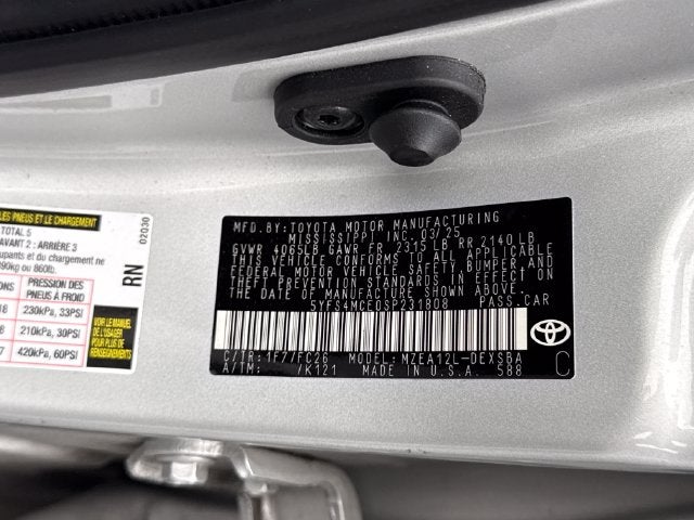 2025 Toyota Corolla SE