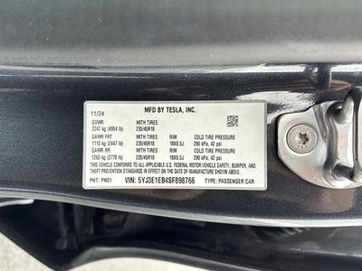 2025 Tesla Model 3 Long Range