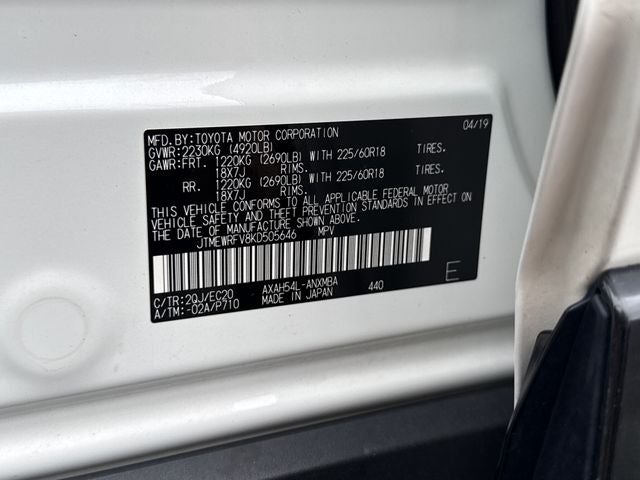 2019 Toyota RAV4 Hybrid XSE