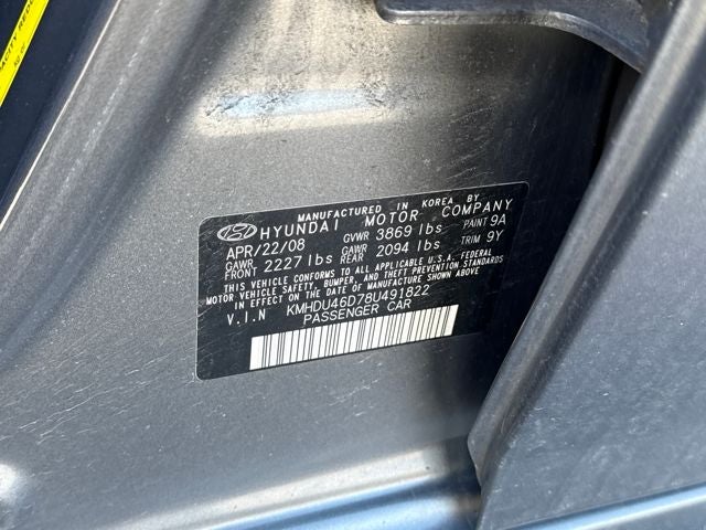 2008 Hyundai Elantra GLS