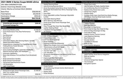 2021 BMW 4 Series M440i xDrive