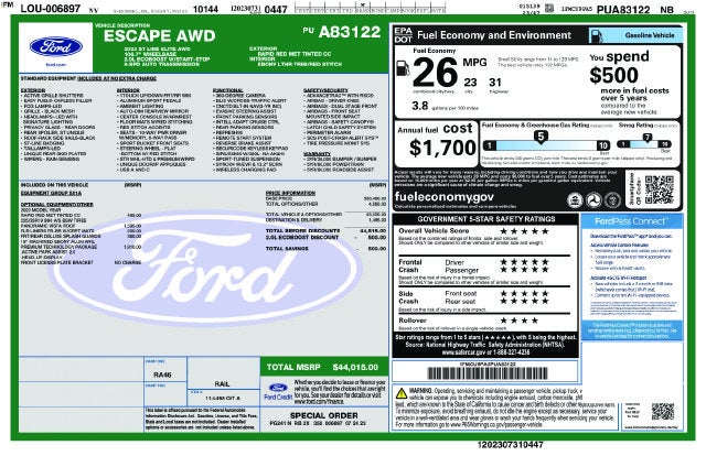 2023 Ford Escape ST-Line Elite