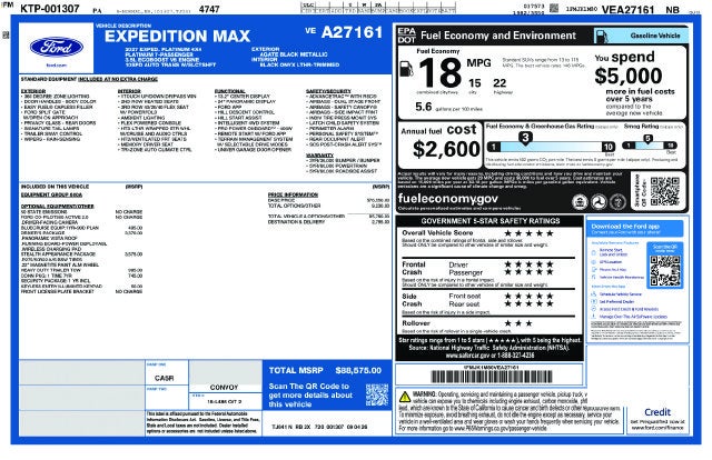 2027 Ford Expedition Max Platinum