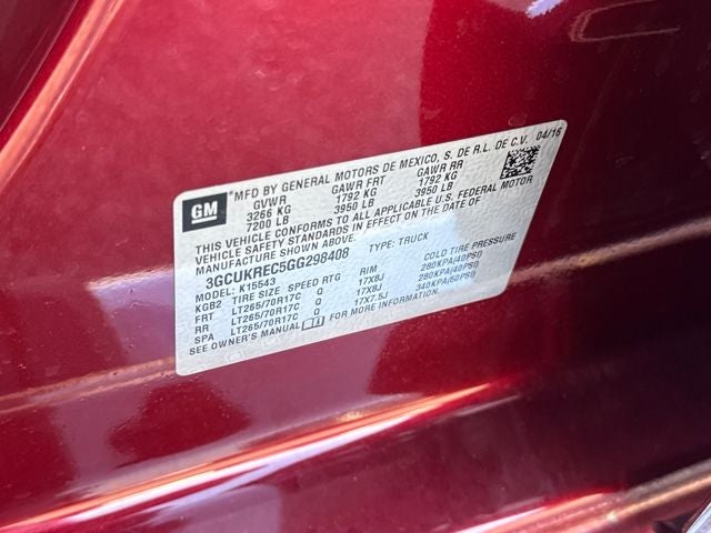 2016 Chevrolet Silverado 1500 LT LT1