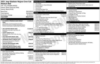 2021 Jeep Gladiator Mojave