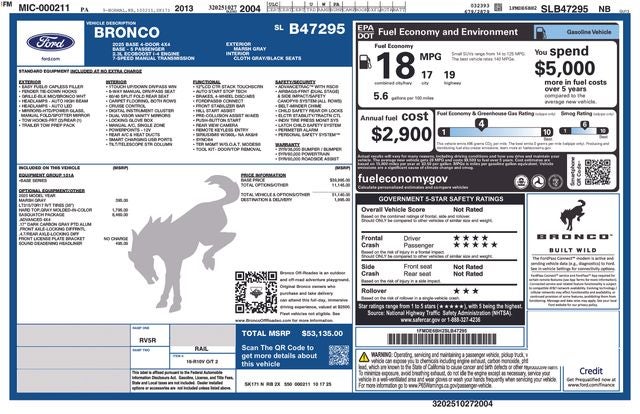 2025 Ford Bronco Base