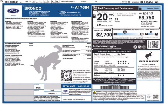 2024 Ford Bronco Outer Banks