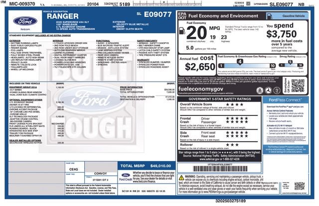 2025 Ford Ranger XLT