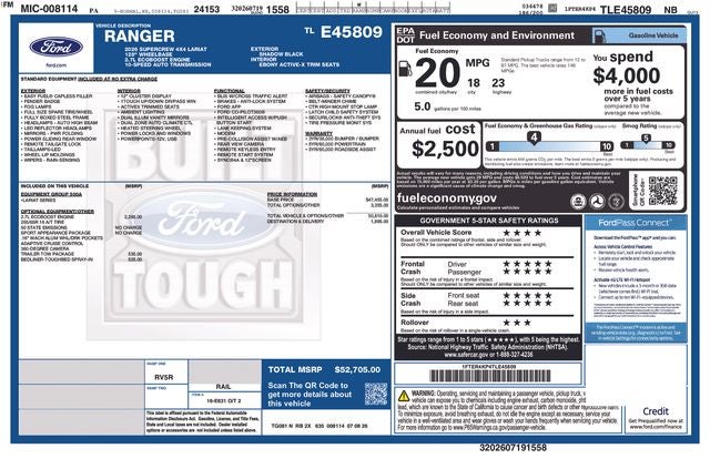 2026 Ford Ranger Lariat