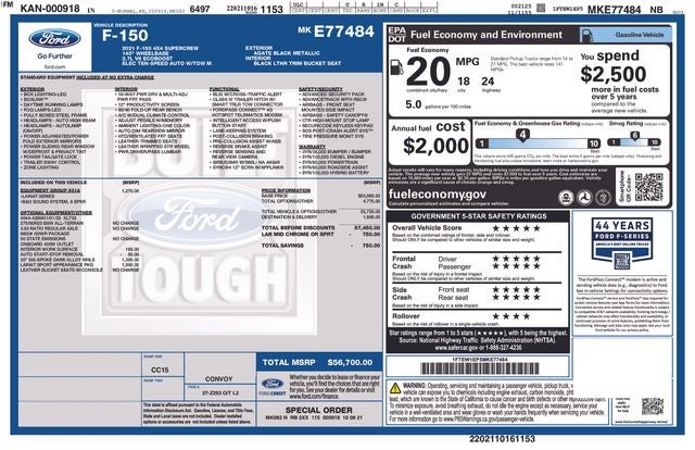 2021 Ford F-150 Lariat