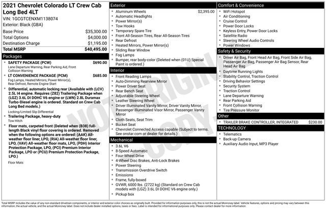 2021 Chevrolet Colorado LT