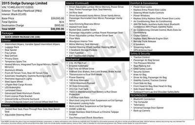 2015 Dodge Durango Limited