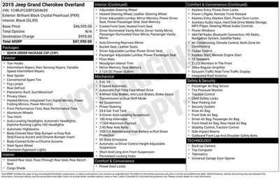 2015 Jeep Grand Cherokee Overland